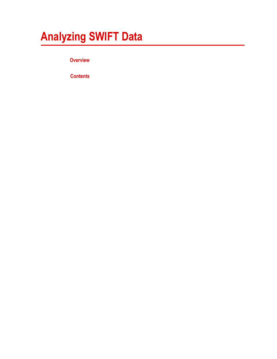 Analyzing swift data, Analyzing swift data 111 | MTS SWIFT 20 Ultra Sensor User Manual | Page 111 / 176