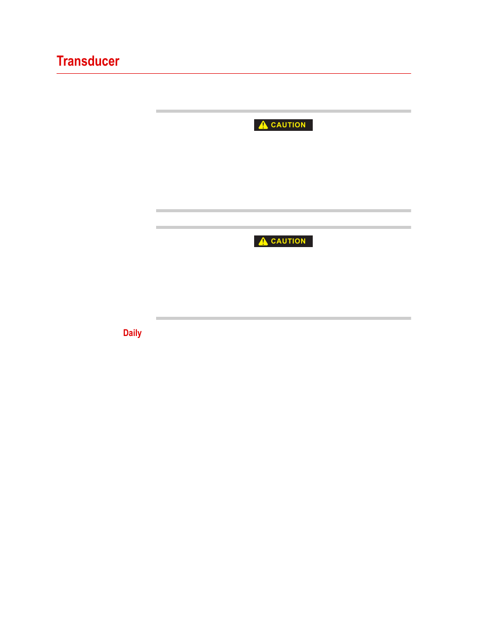 Transducer, Transducer 124 | MTS SWIFT 20 Ultra Sensor User Manual | Page 124 / 176