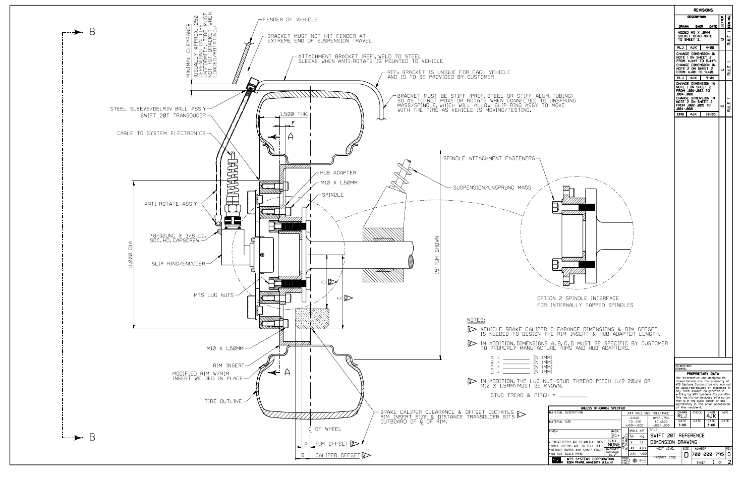 MTS SWIFT 20 Ultra Sensor User Manual | Page 164 / 176