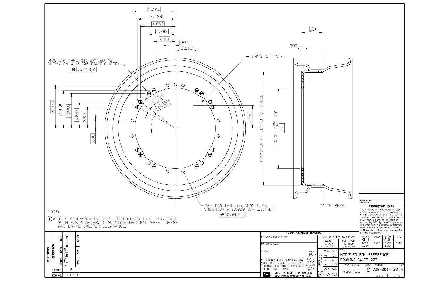 MTS SWIFT 20 Ultra Sensor User Manual | Page 167 / 176