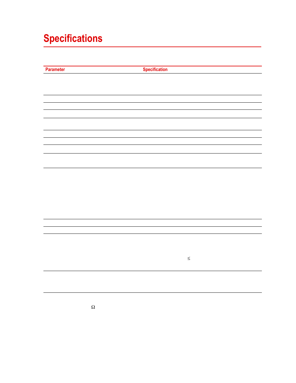 Specifications, Specifications 25 | MTS SWIFT 20 Ultra Sensor User Manual | Page 25 / 176