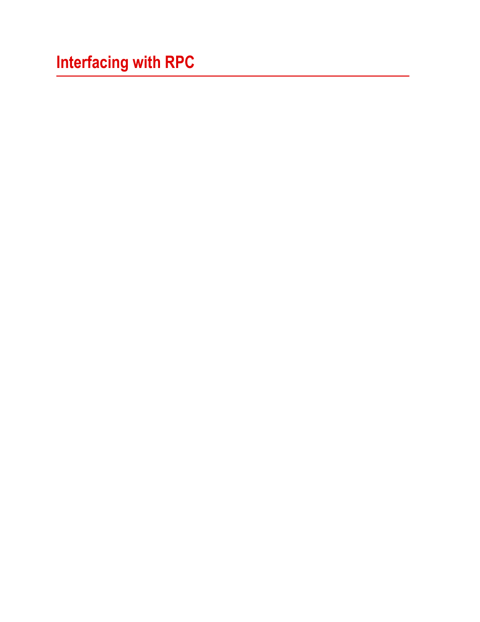 Interfacing with rpc, Interfacing with rpc 44 | MTS SWIFT 20 Ultra Sensor User Manual | Page 44 / 176