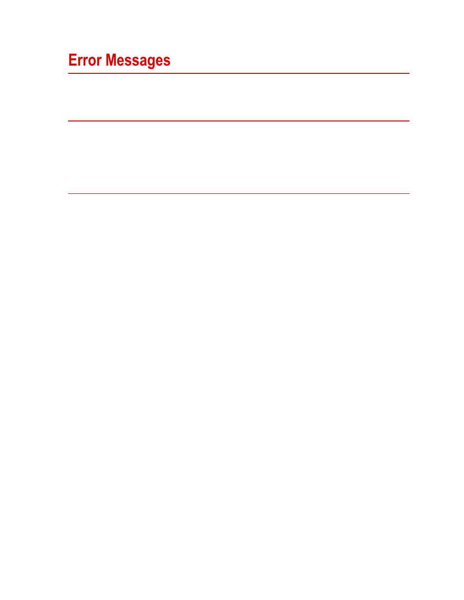 Error messages, Error messages 57 | MTS SWIFT 20 Ultra Sensor User Manual | Page 57 / 176