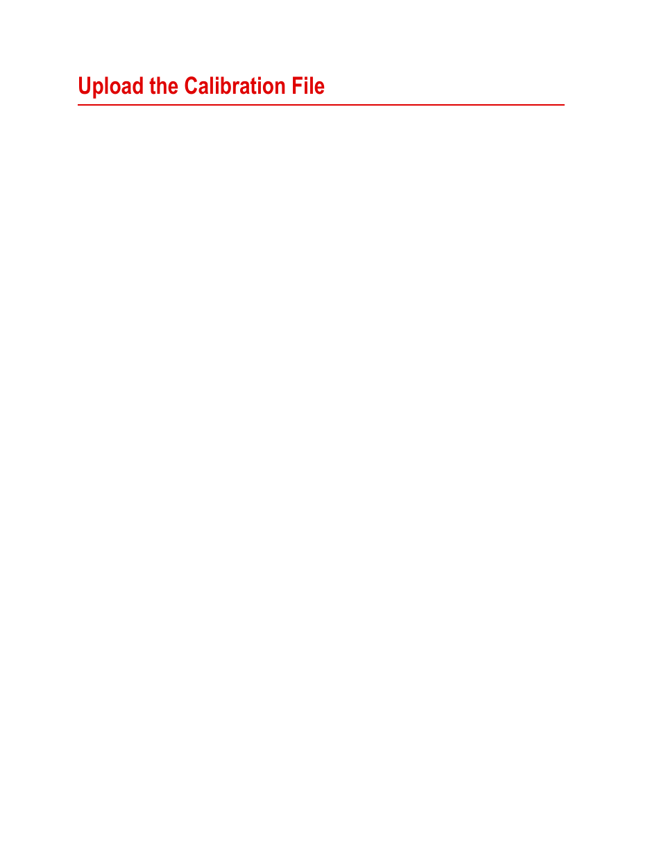 Upload the calibration file, Upload the calibration file 64 | MTS SWIFT 20 Ultra Sensor User Manual | Page 64 / 176