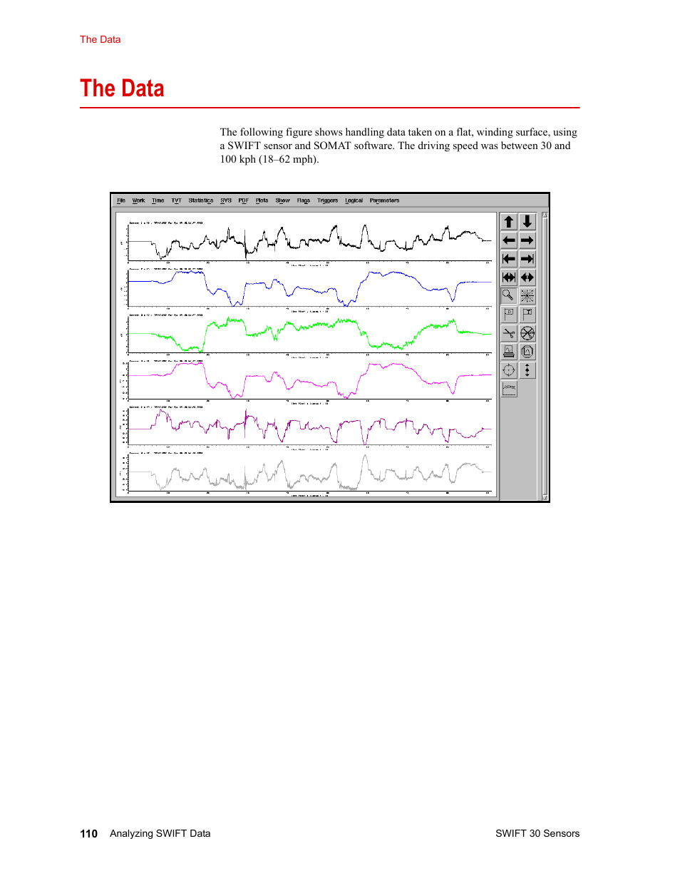 The data, The data 110 | MTS SWIFT 30 Sensor User Manual | Page 110 / 172