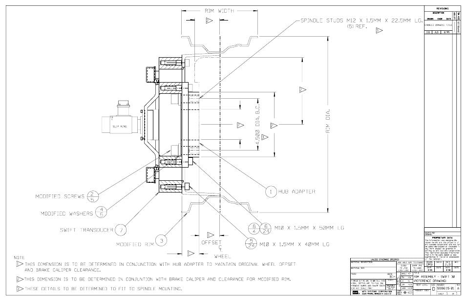 MTS SWIFT 30 Sensor User Manual | Page 163 / 172