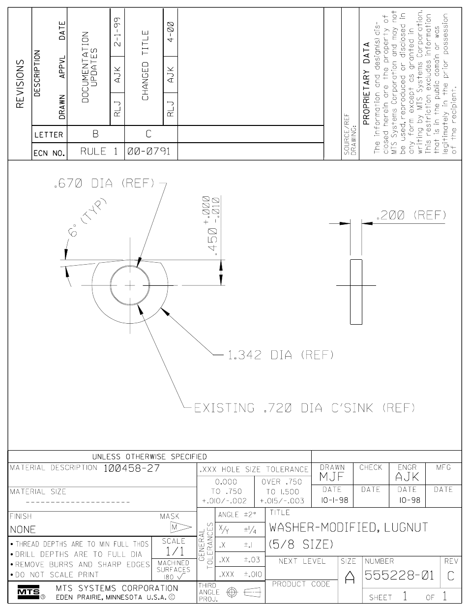 MTS SWIFT 30 Sensor User Manual | Page 169 / 172