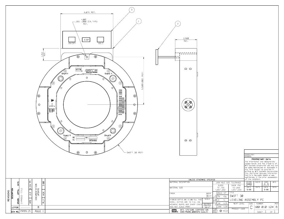 MTS SWIFT 30 Sensor User Manual | Page 170 / 172