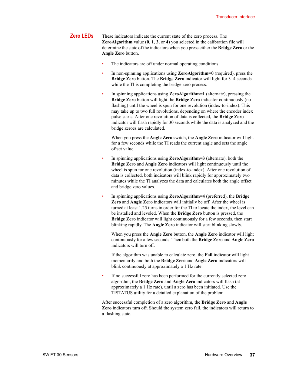 MTS SWIFT 30 Sensor User Manual | Page 37 / 172