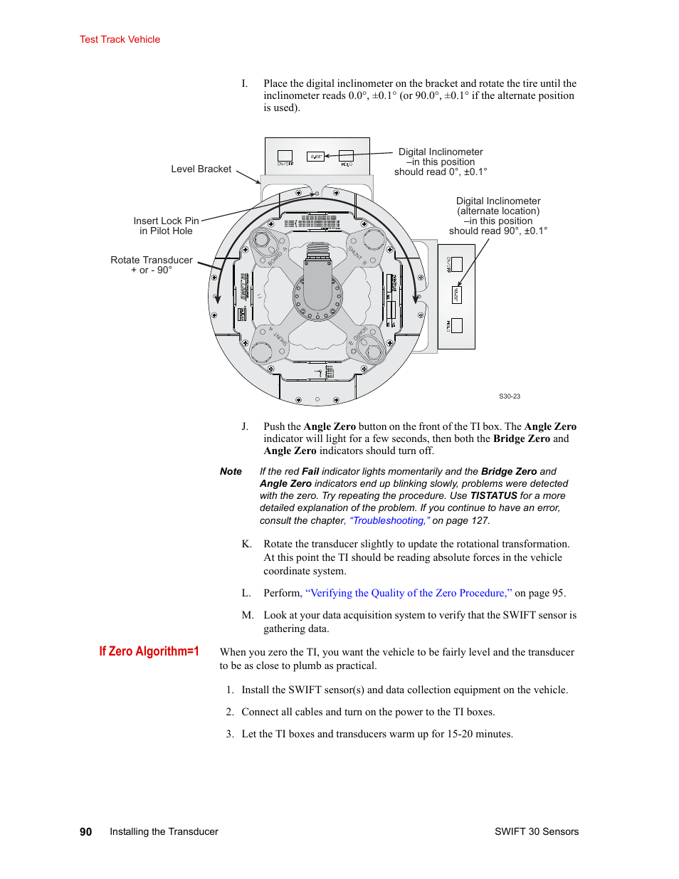 If zero algorithm=1 | MTS SWIFT 30 Sensor User Manual | Page 90 / 172