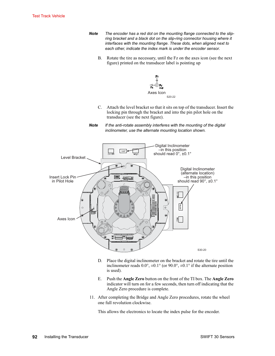 MTS SWIFT 30 Sensor User Manual | Page 92 / 172