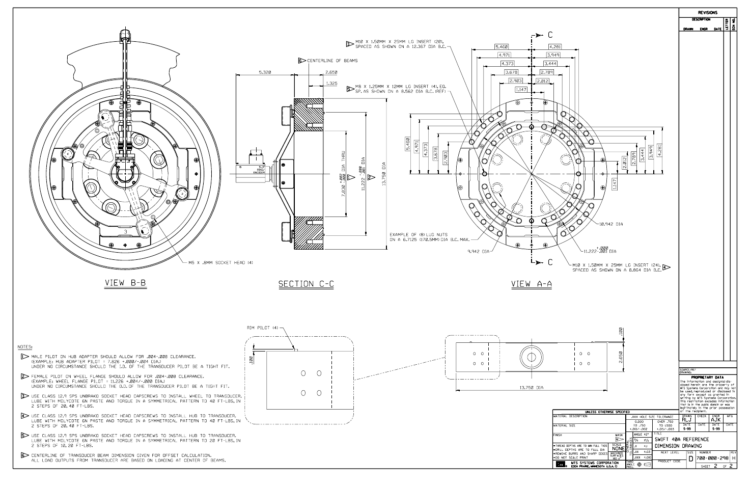 MTS SWIFT 40 Sensor User Manual | Page 153 / 170