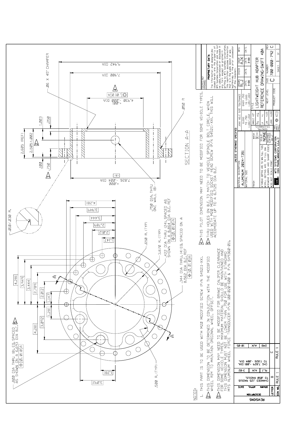 MTS SWIFT 40 Sensor User Manual | Page 154 / 170