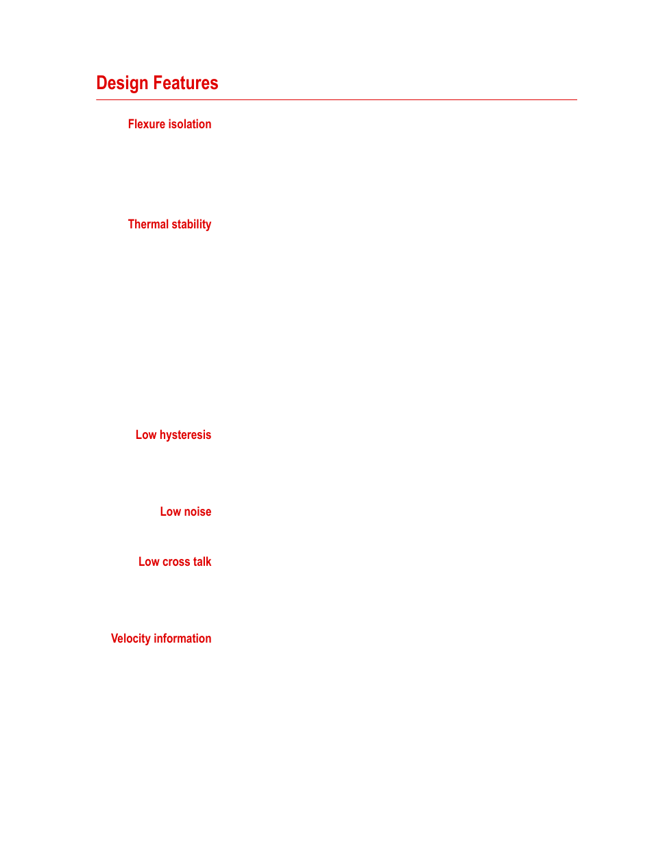 Design features, Design features 21 | MTS SWIFT 45 GLP Sensor User Manual | Page 21 / 106