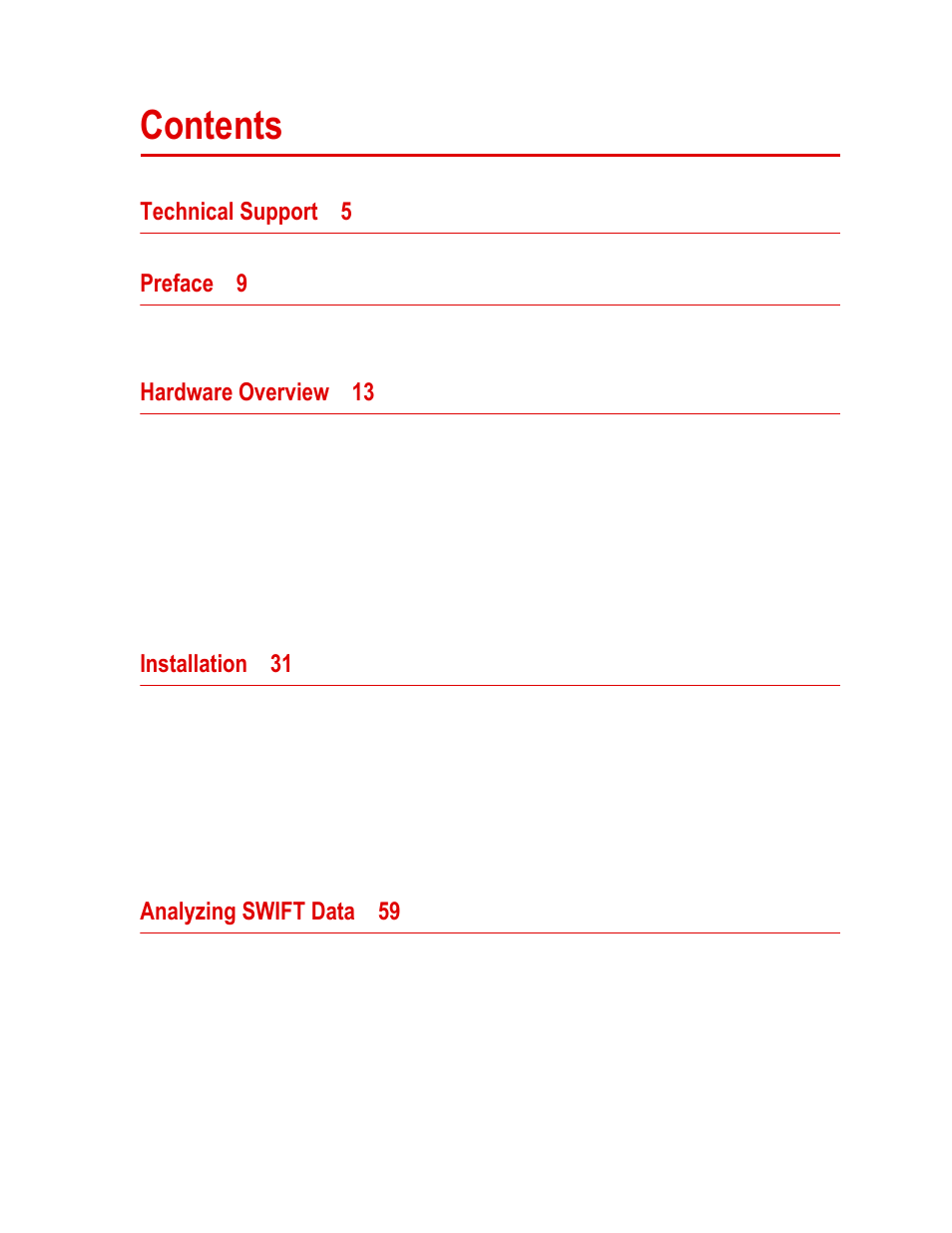 MTS SWIFT 45 GLP Sensor User Manual | Page 3 / 106