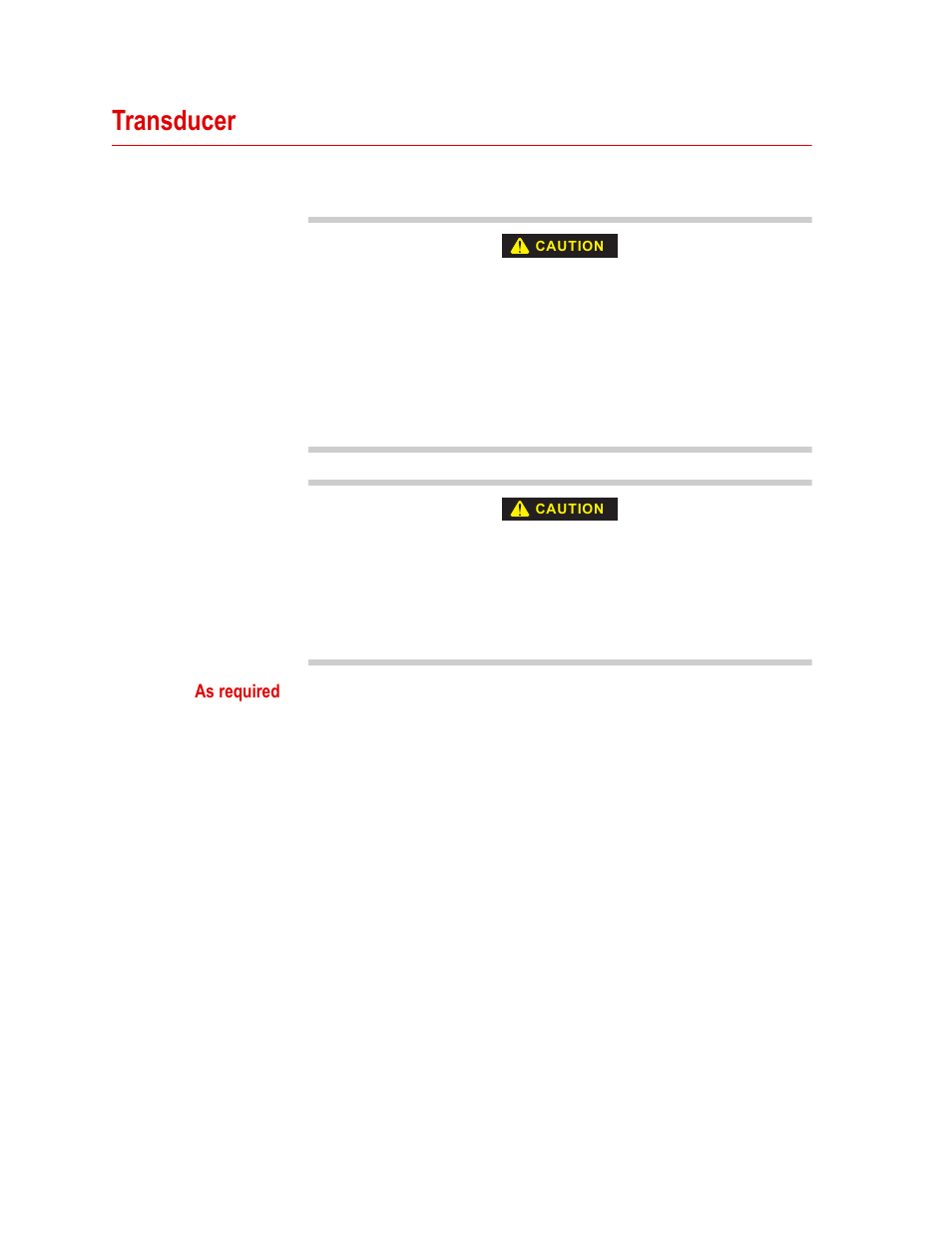 Transducer, Transducer 72 | MTS SWIFT 45 GLP Sensor User Manual | Page 72 / 106