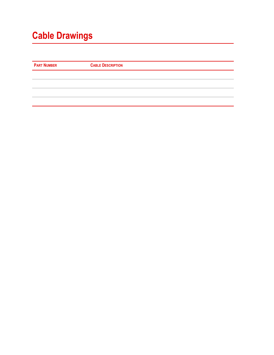 Cable drawings, Cable drawings 80 | MTS SWIFT 45 GLP Sensor User Manual | Page 80 / 106