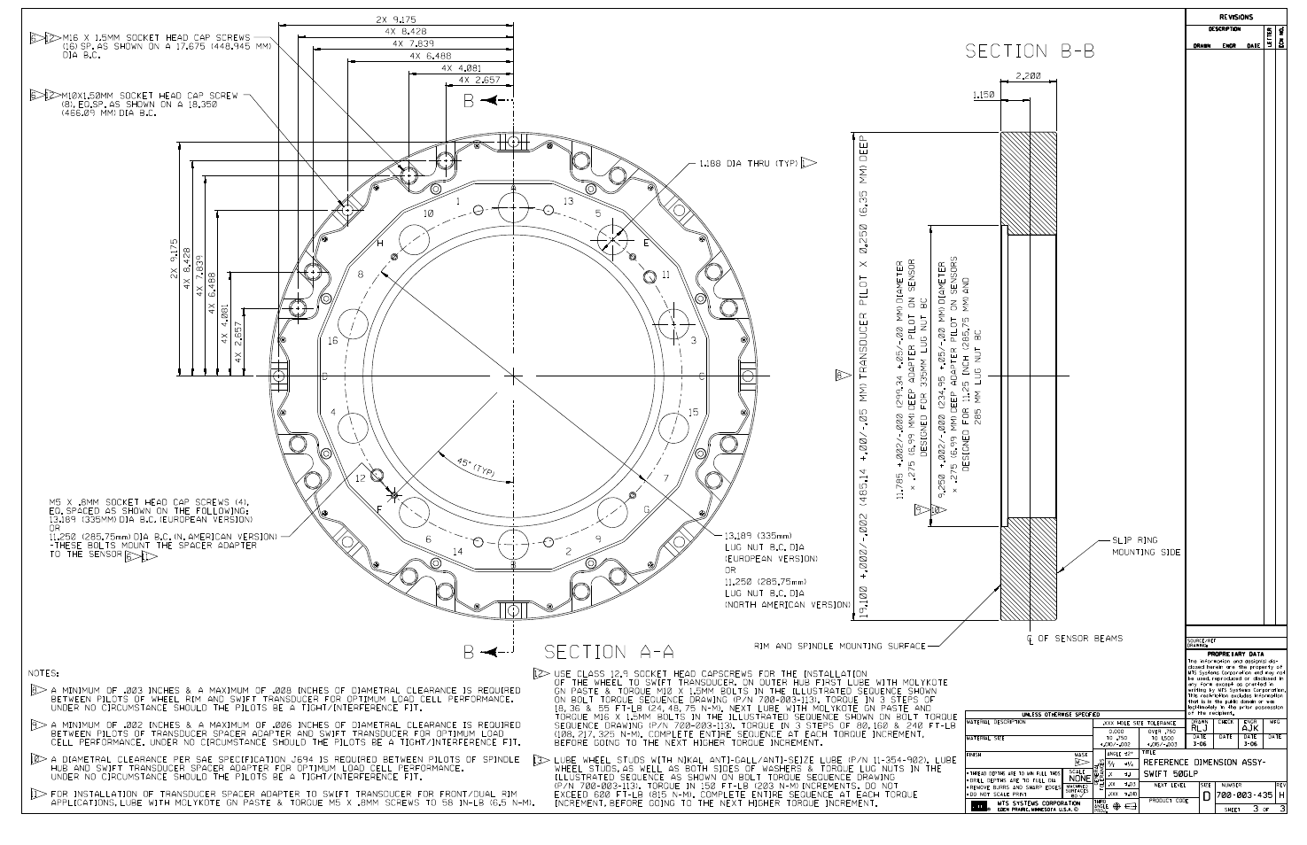 MTS SWIFT 50 GLP Sensor Heavy Trucks User Manual | Page 107 / 112