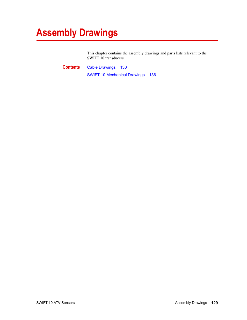 MTS SWIFT 10 ATV Sensor User Manual | Page 129 / 144
