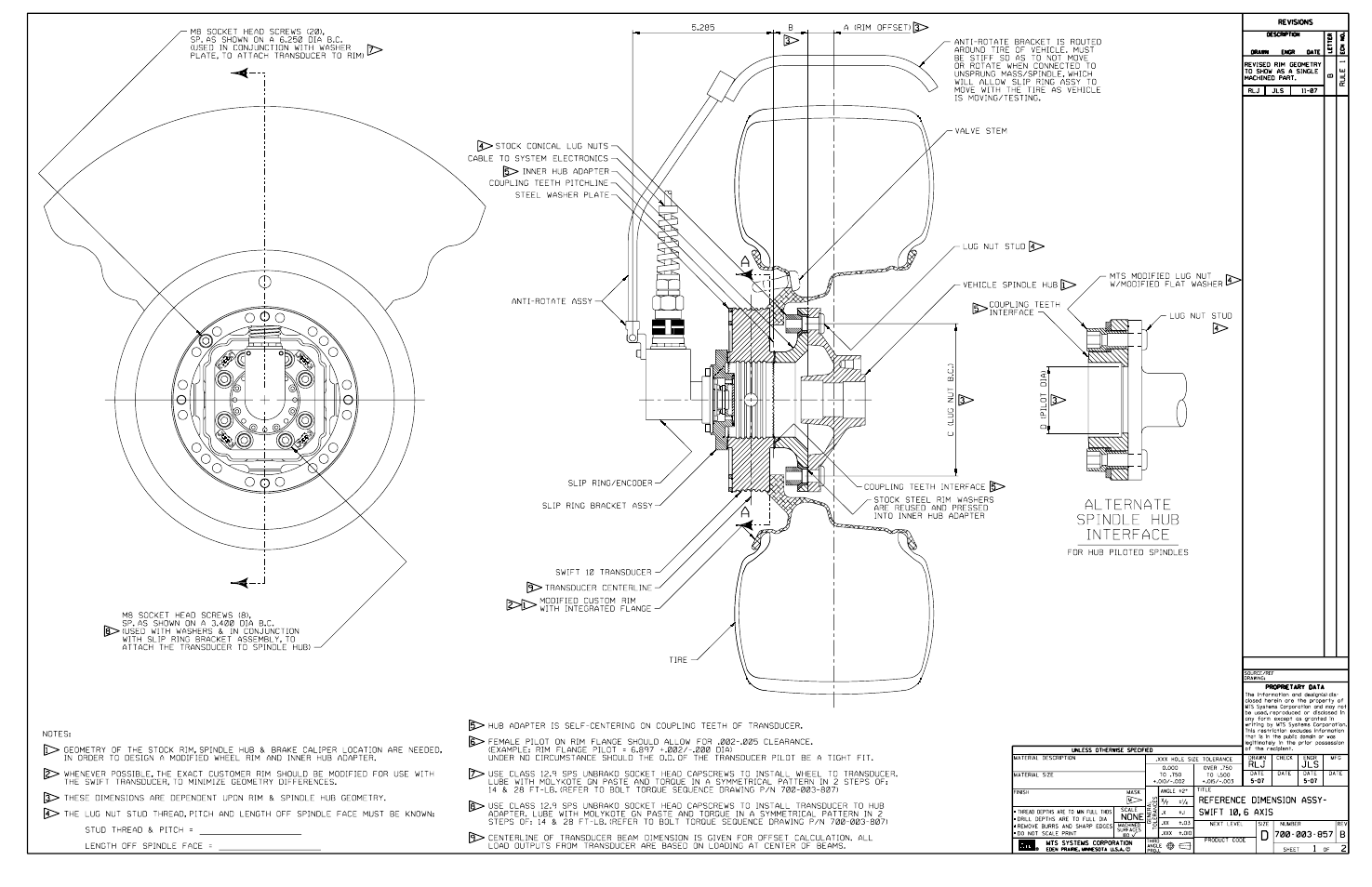 MTS SWIFT 10 ATV Sensor User Manual | Page 137 / 144