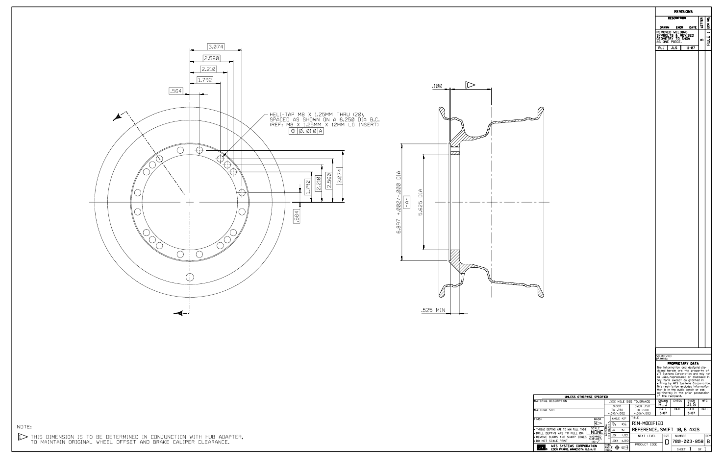 MTS SWIFT 10 ATV Sensor User Manual | Page 139 / 144