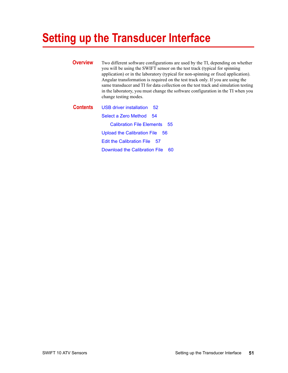 MTS SWIFT 10 ATV Sensor User Manual | Page 51 / 144