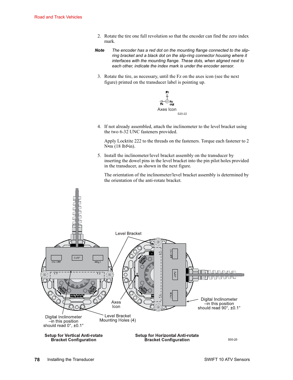 MTS SWIFT 10 ATV Sensor User Manual | Page 78 / 144