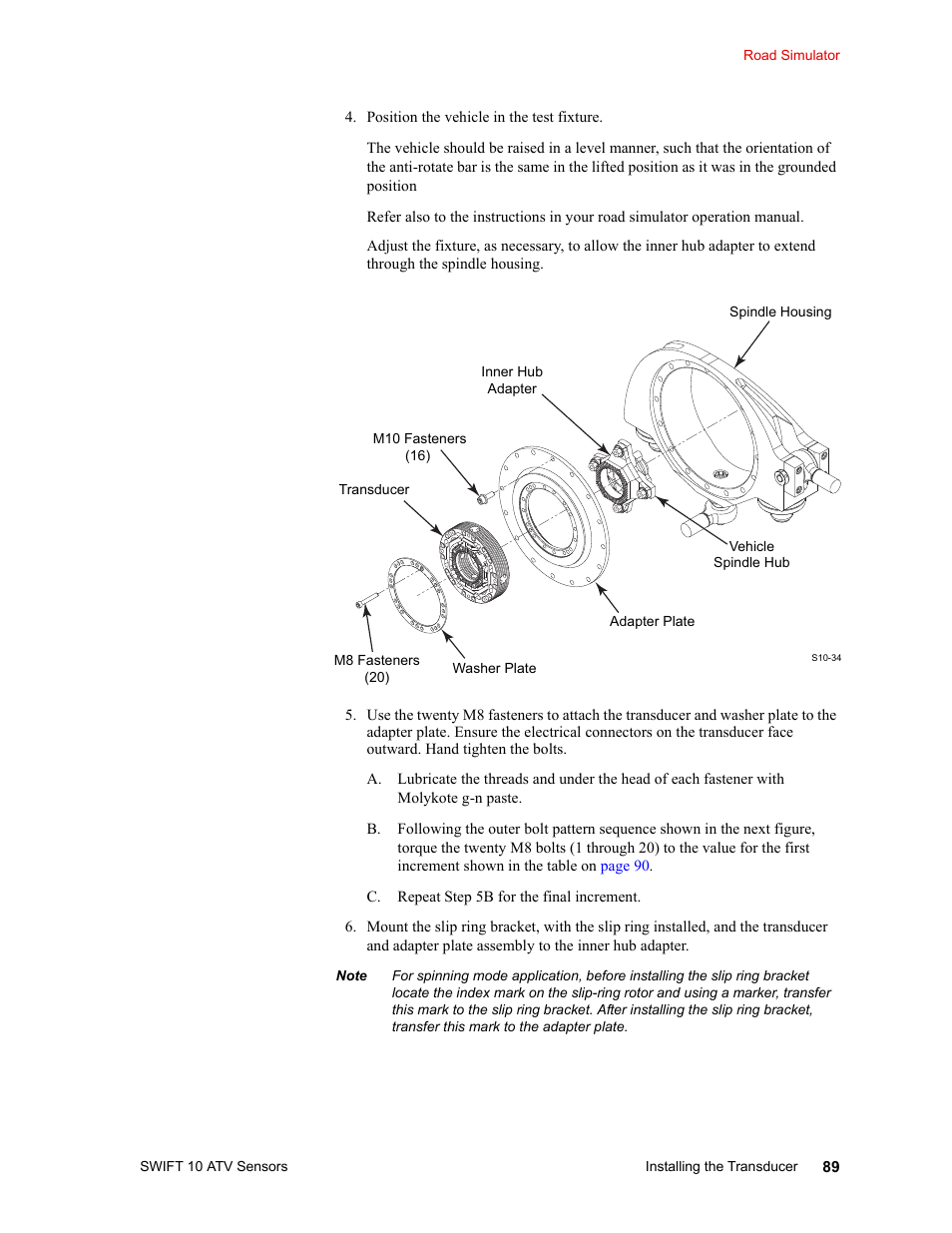 MTS SWIFT 10 ATV Sensor User Manual | Page 89 / 144