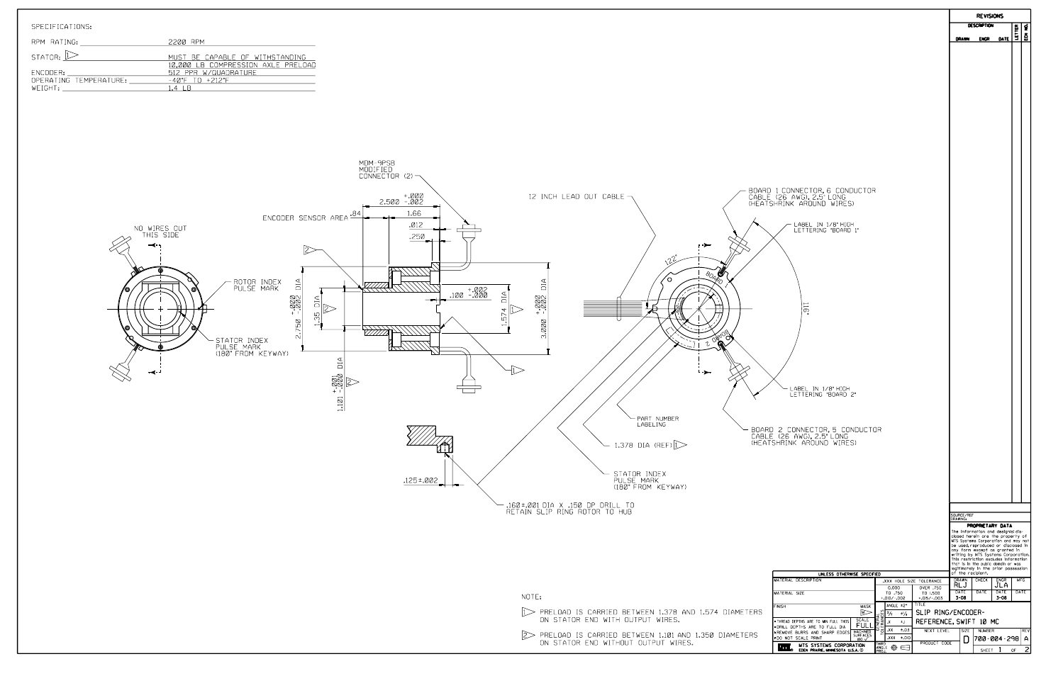 MTS SWIFT 10 MC Sensor User Manual | Page 122 / 144