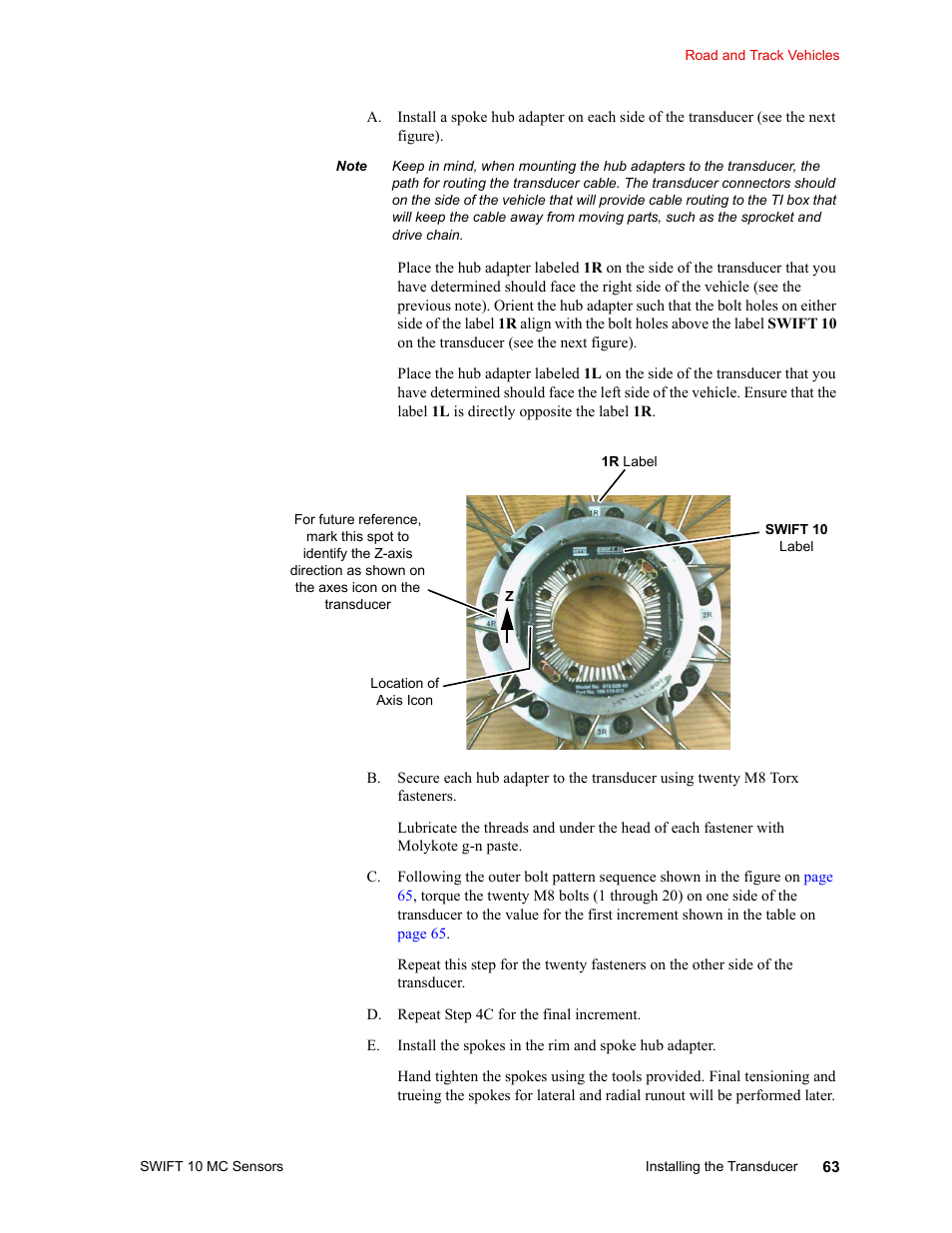 MTS SWIFT 10 MC Sensor User Manual | Page 63 / 144