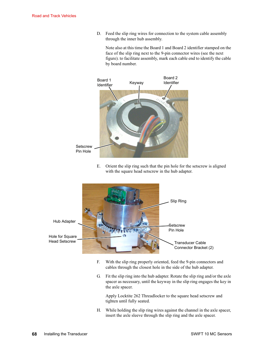 MTS SWIFT 10 MC Sensor User Manual | Page 68 / 144