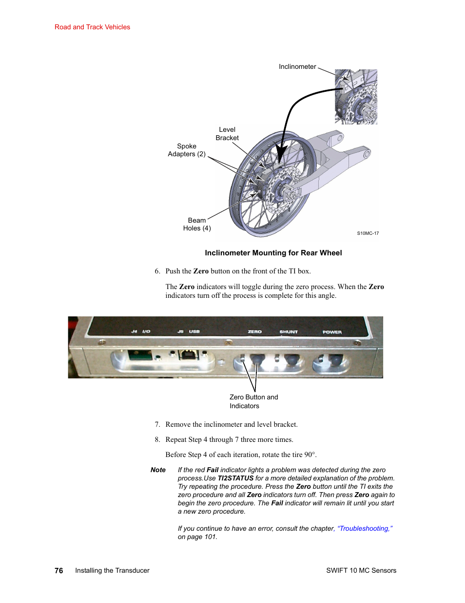 MTS SWIFT 10 MC Sensor User Manual | Page 76 / 144