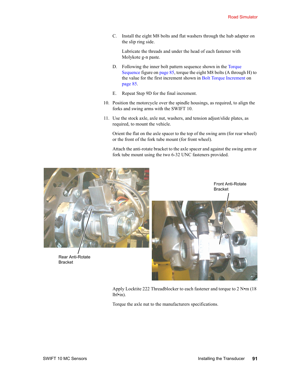 MTS SWIFT 10 MC Sensor User Manual | Page 91 / 144