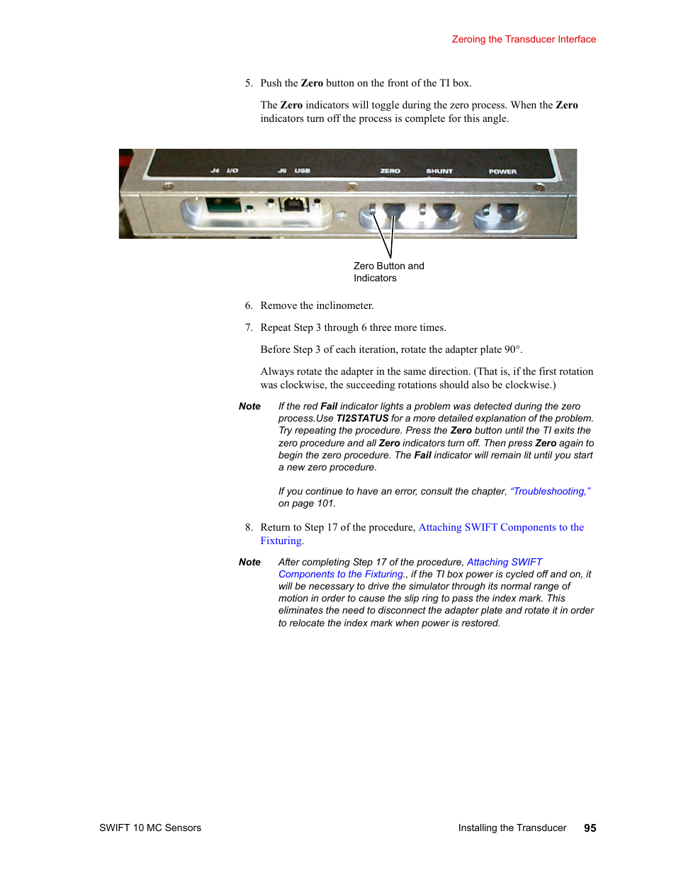 MTS SWIFT 10 MC Sensor User Manual | Page 95 / 144