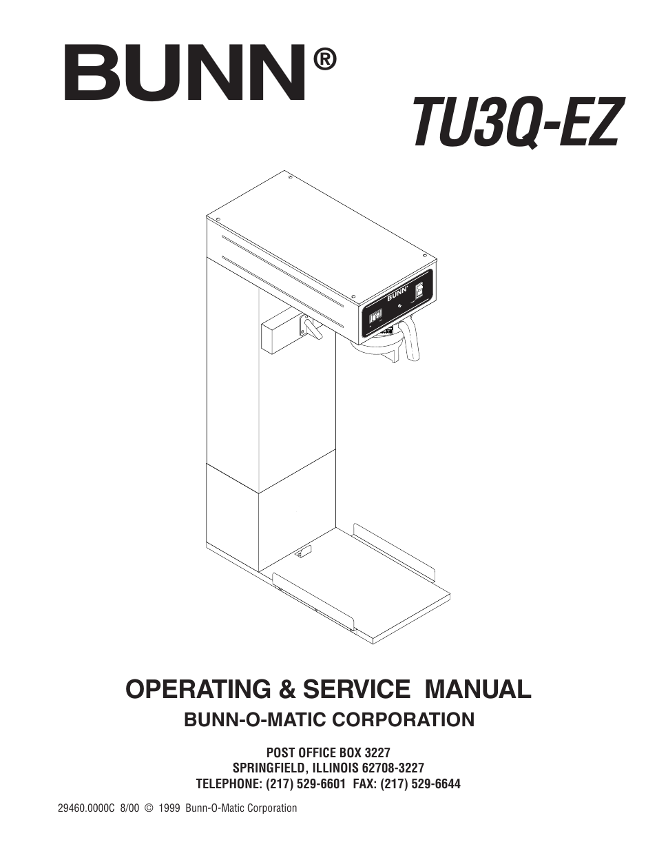 Bunn TU3Q-EZ User Manual | 22 pages