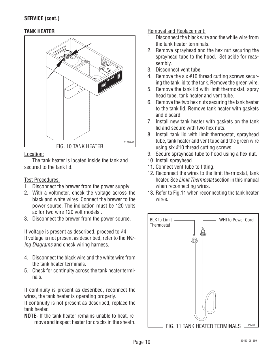 Bunn TU3Q-EZ User Manual | Page 19 / 22