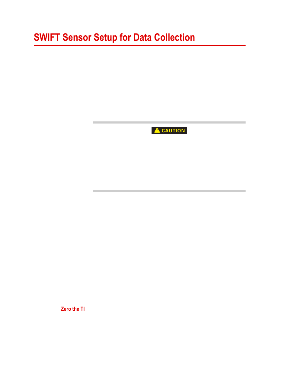 Swift sensor setup for data collection, Swift sensor setup for data collection 56 | MTS WIFT Mini Transducer Interface User Manual | Page 56 / 86