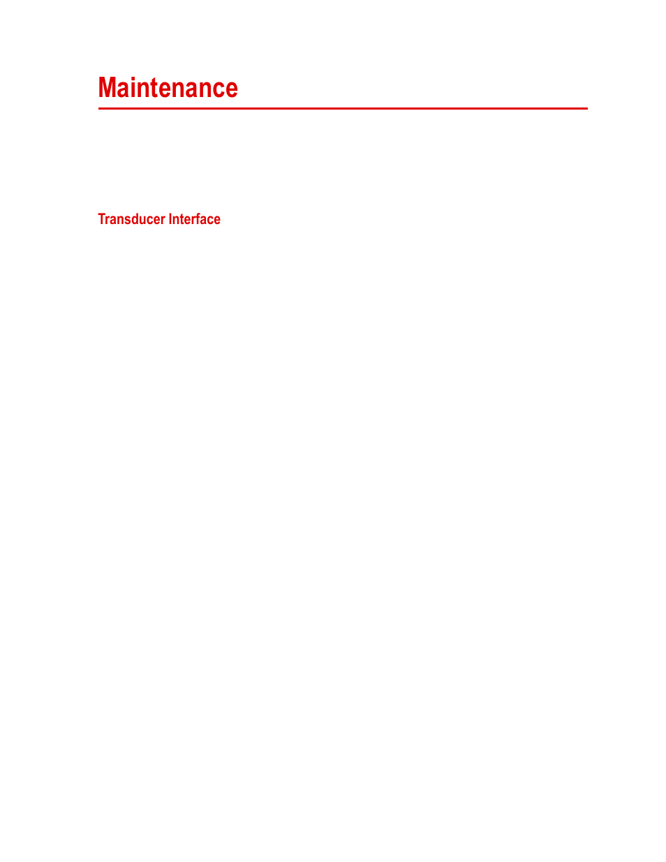 Maintenance, Transducer interface, Maintenance 71 | Transducer interface 71 | MTS WIFT Mini Transducer Interface User Manual | Page 71 / 86