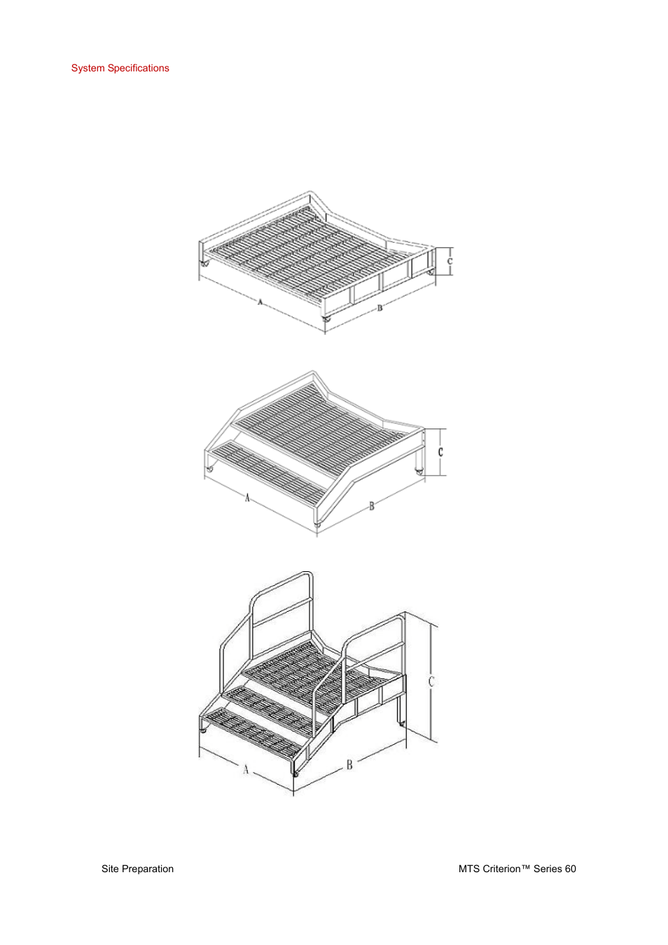 Steps specifications, Steps specifications 18 | MTS Criterion Series 60 User Manual | Page 18 / 42