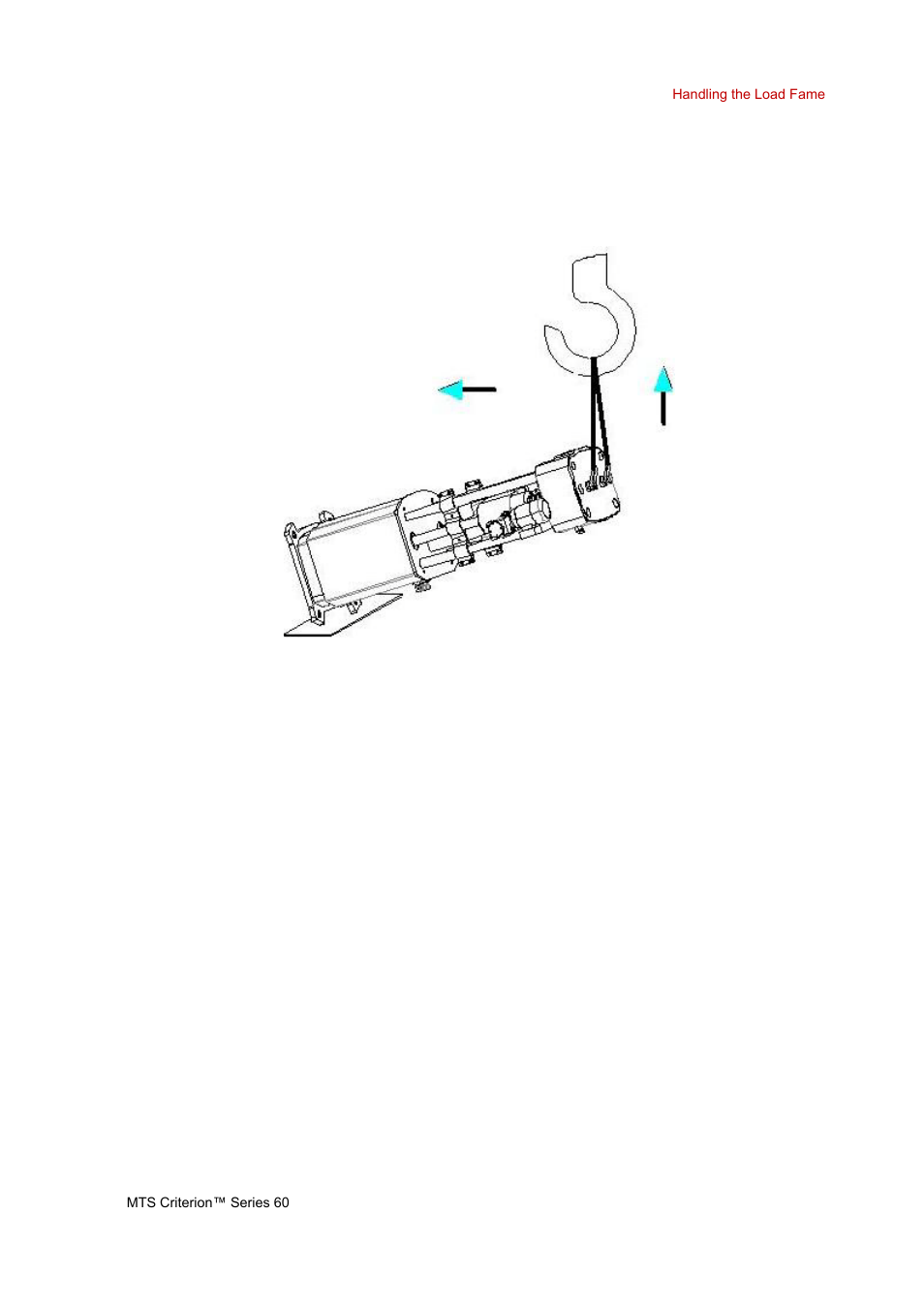 Moving the load frame with a forklift, Moving the load frame with a forklift 27 | MTS Criterion Series 60 User Manual | Page 27 / 42
