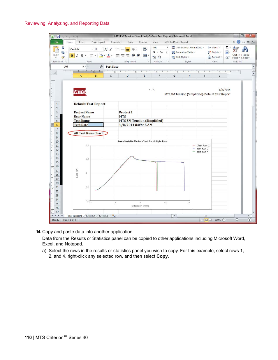 MTS Criterion Series 40 User Manual | Page 110 / 142