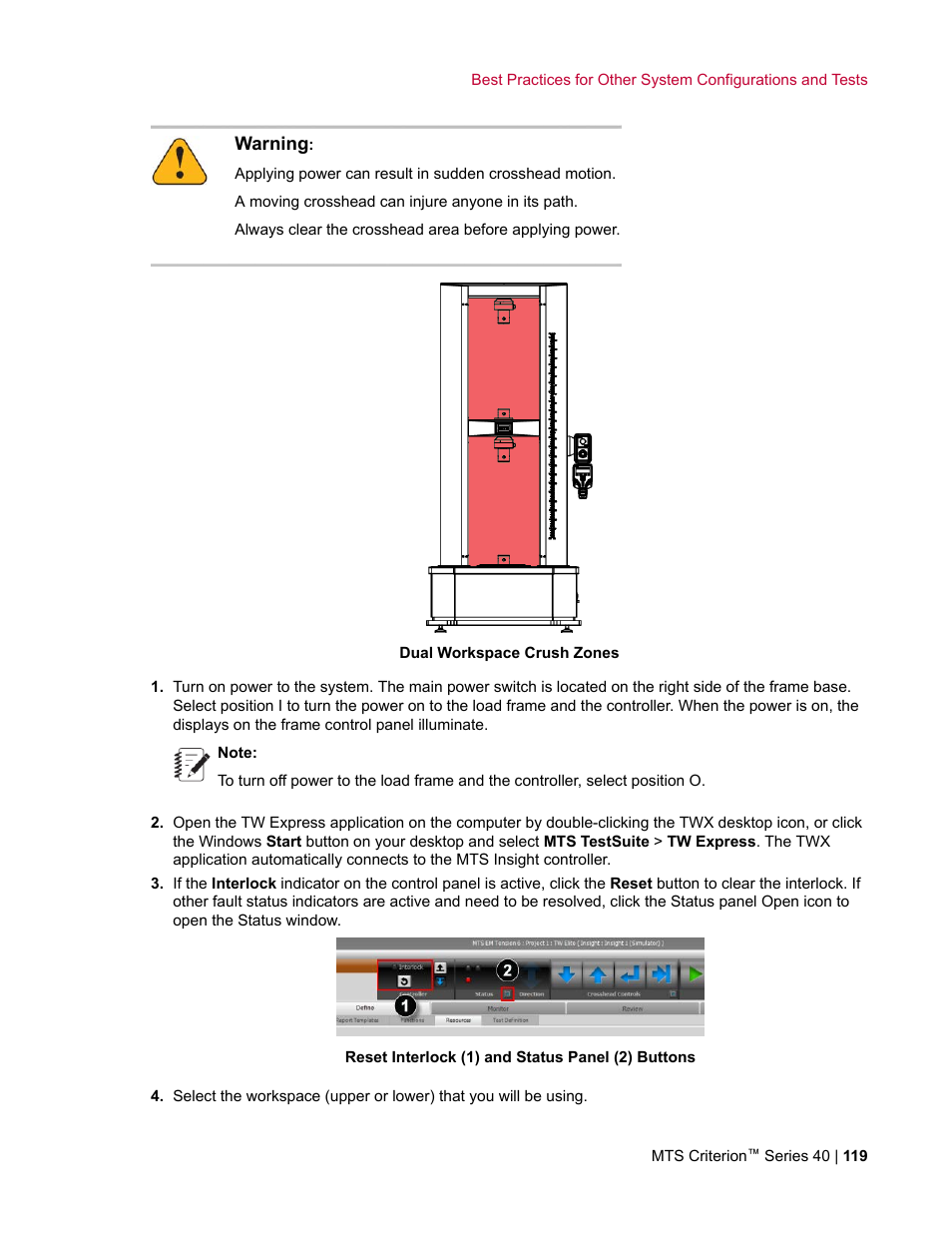 MTS Criterion Series 40 User Manual | Page 119 / 142