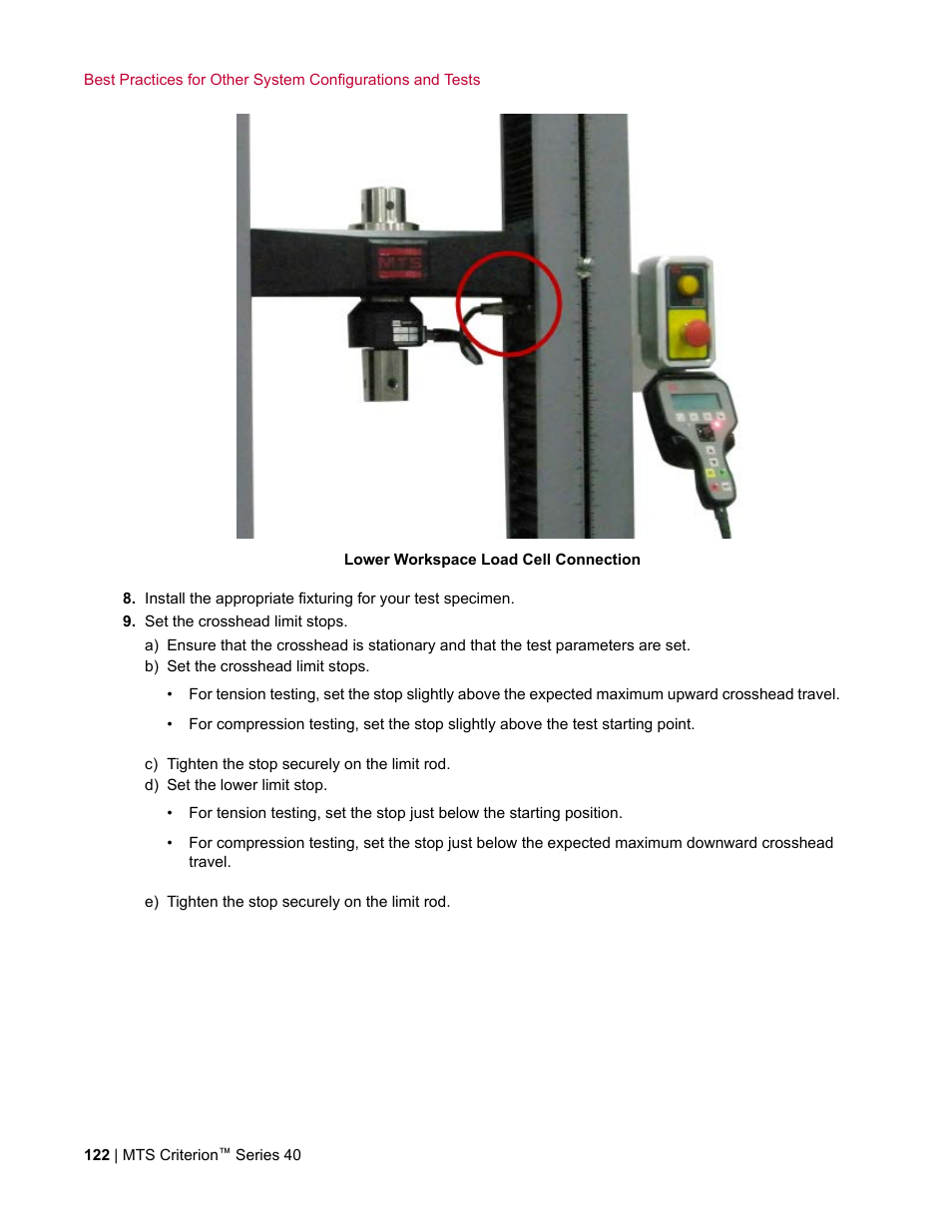 MTS Criterion Series 40 User Manual | Page 122 / 142