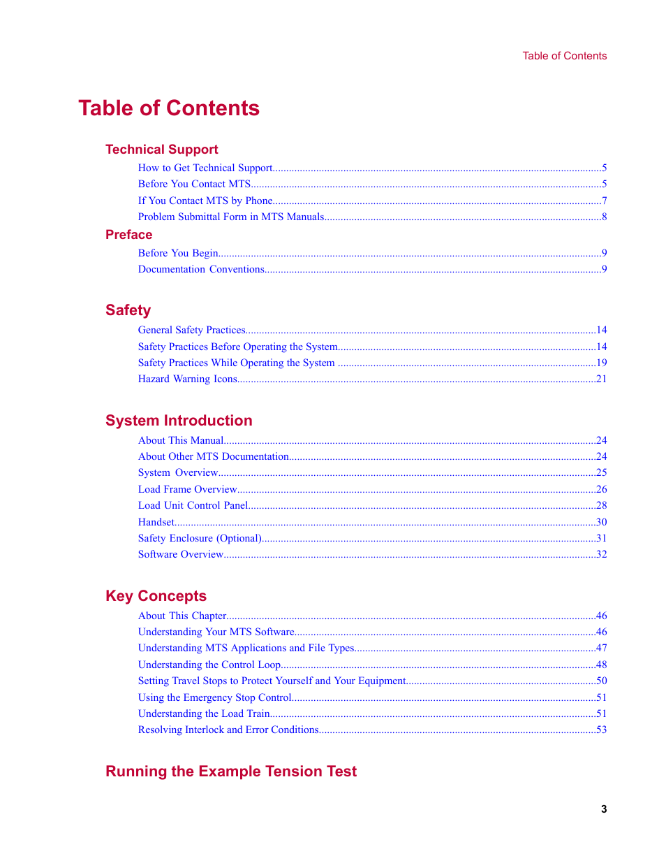 MTS Criterion Series 40 User Manual | Page 3 / 142