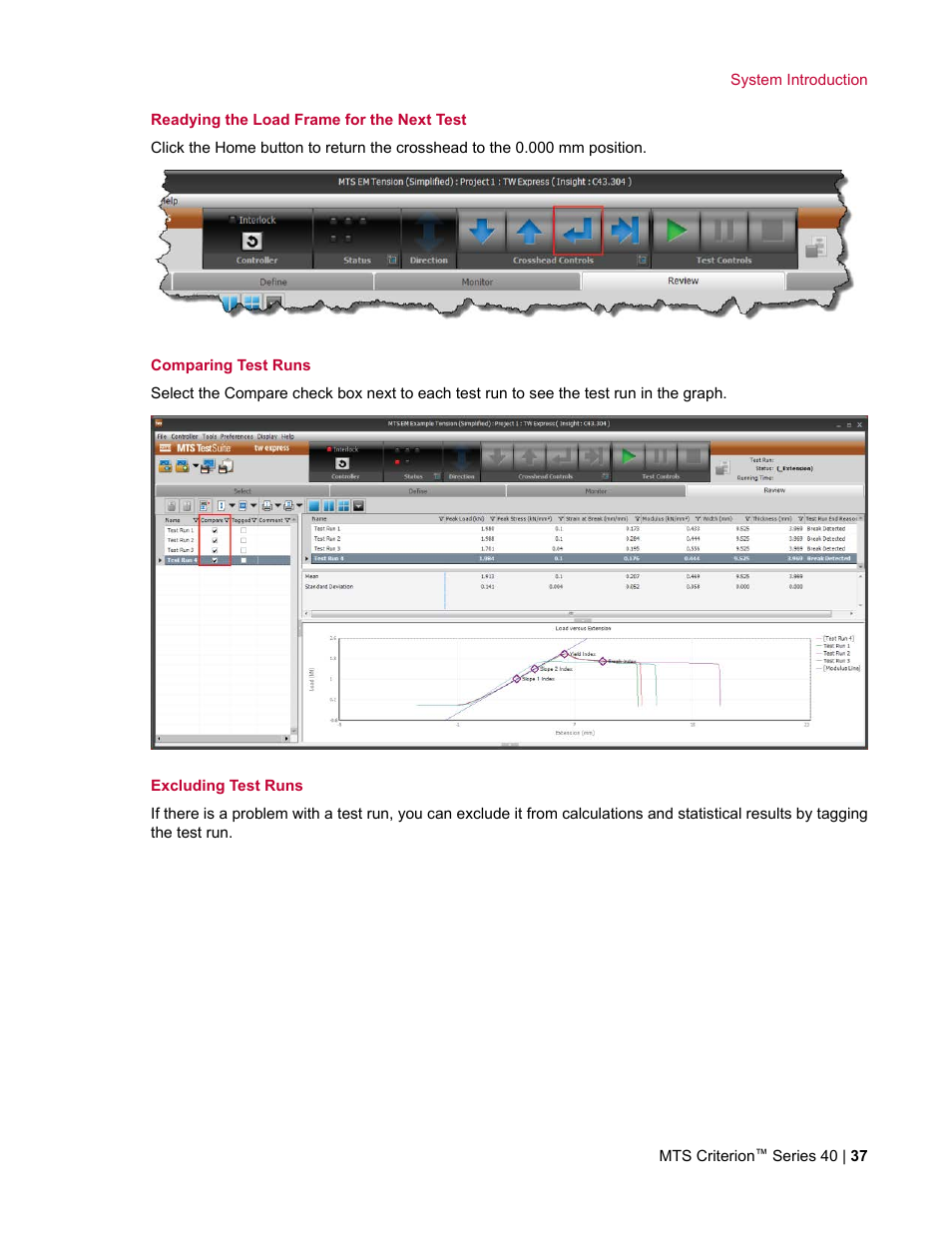 MTS Criterion Series 40 User Manual | Page 37 / 142