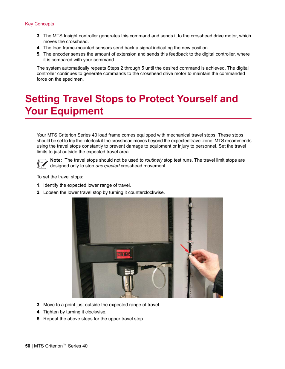 MTS Criterion Series 40 User Manual | Page 50 / 142