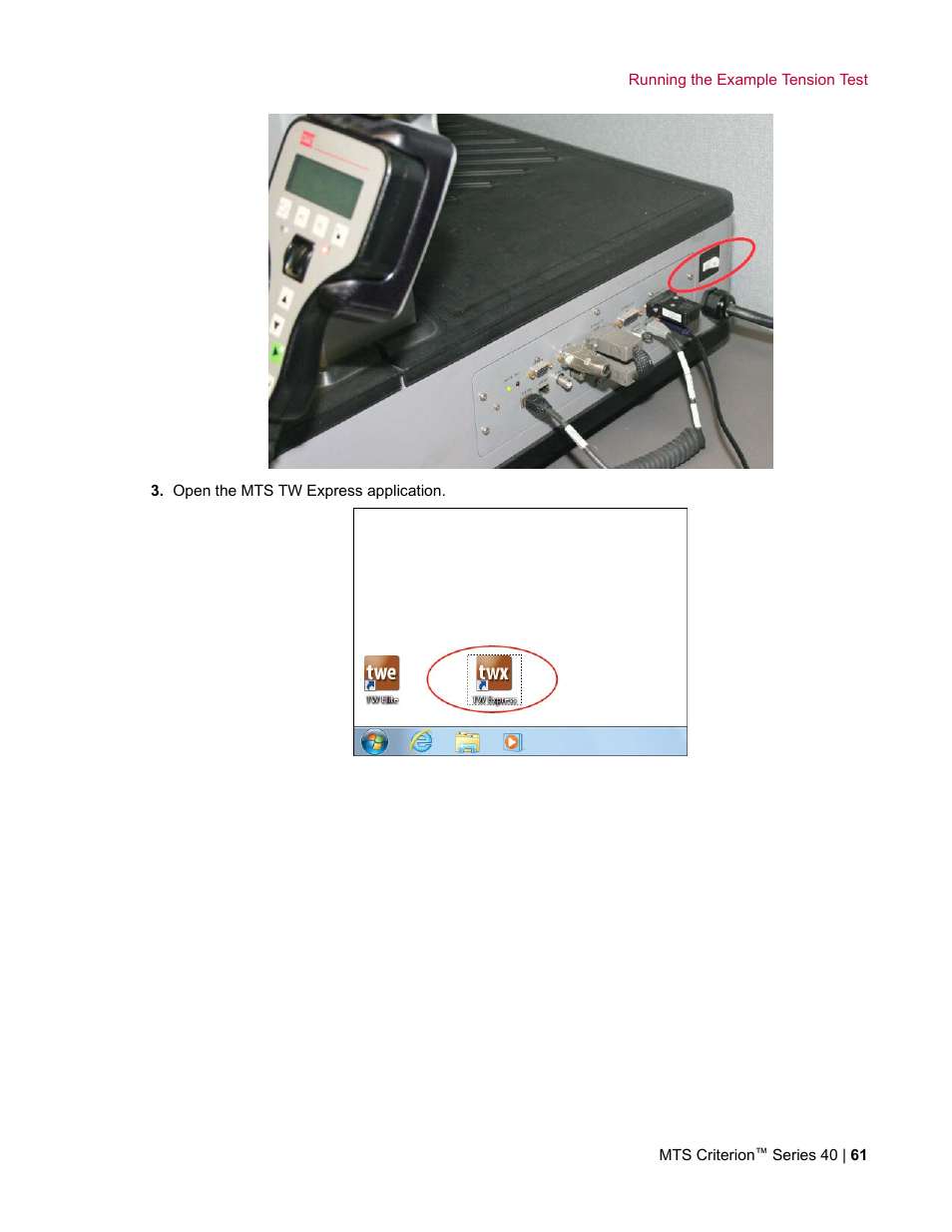 MTS Criterion Series 40 User Manual | Page 61 / 142