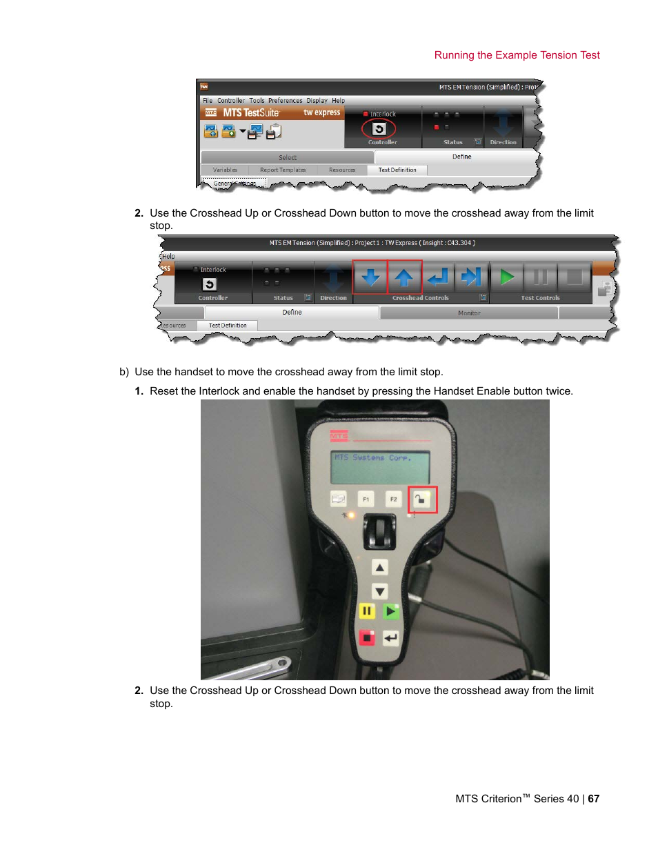 MTS Criterion Series 40 User Manual | Page 67 / 142
