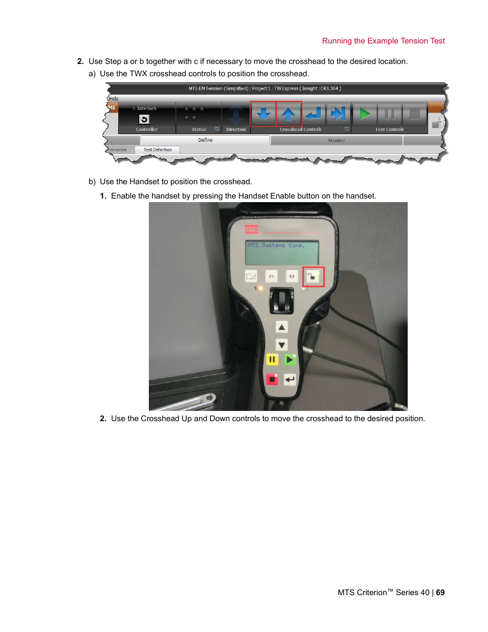 MTS Criterion Series 40 User Manual | Page 69 / 142