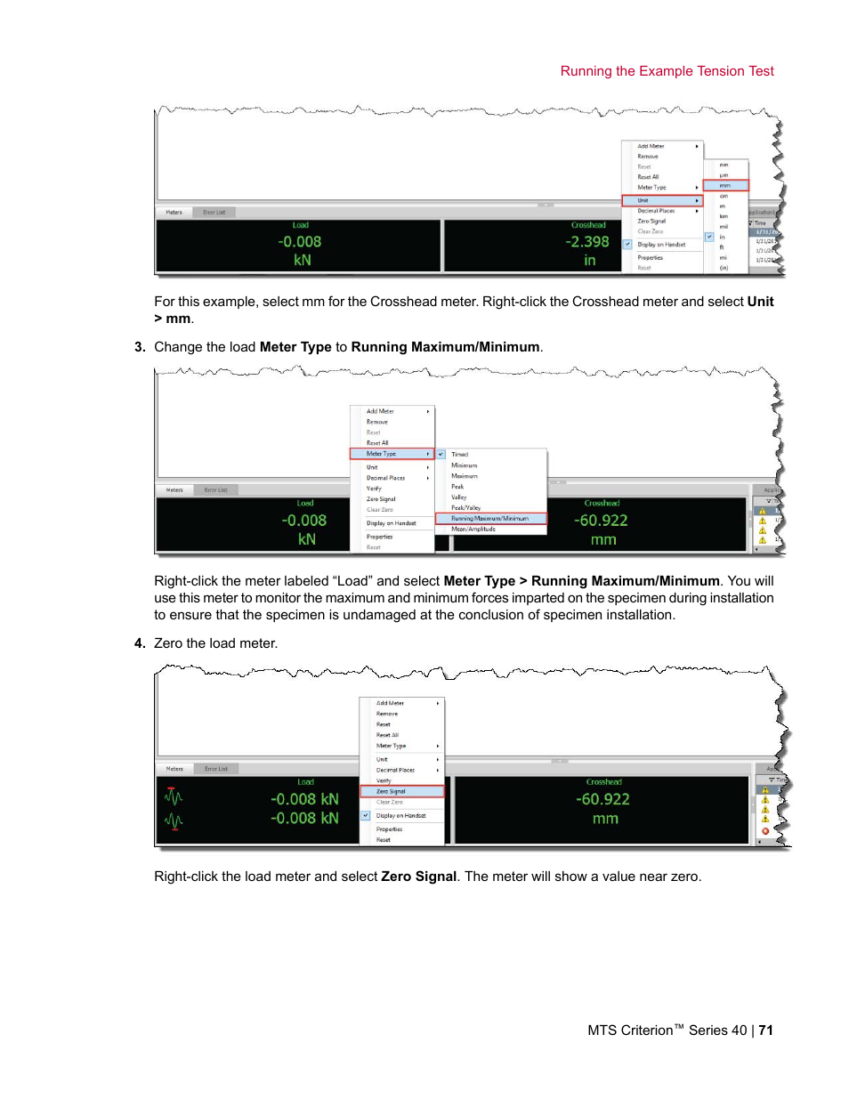 MTS Criterion Series 40 User Manual | Page 71 / 142